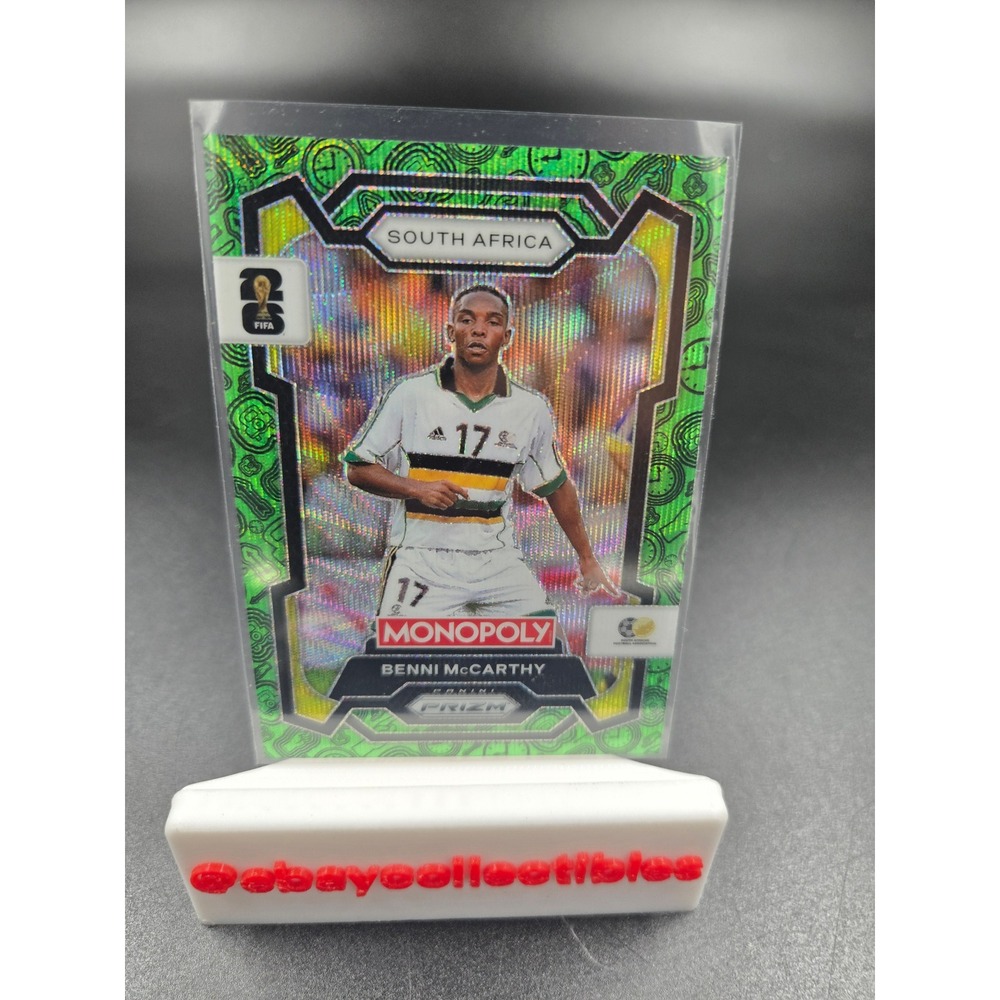 2024 Panini Prizm Monopoly FIFA World Cup Benni McCarthy South Africa #80 Green